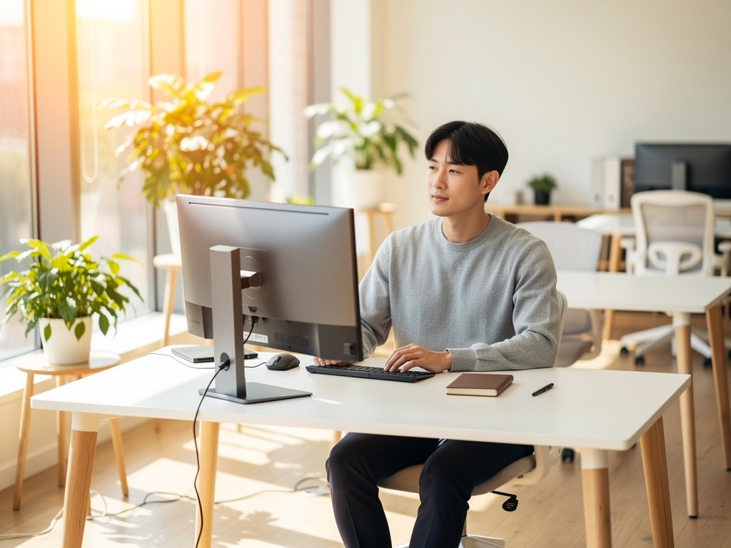 편집팀 작업 공간